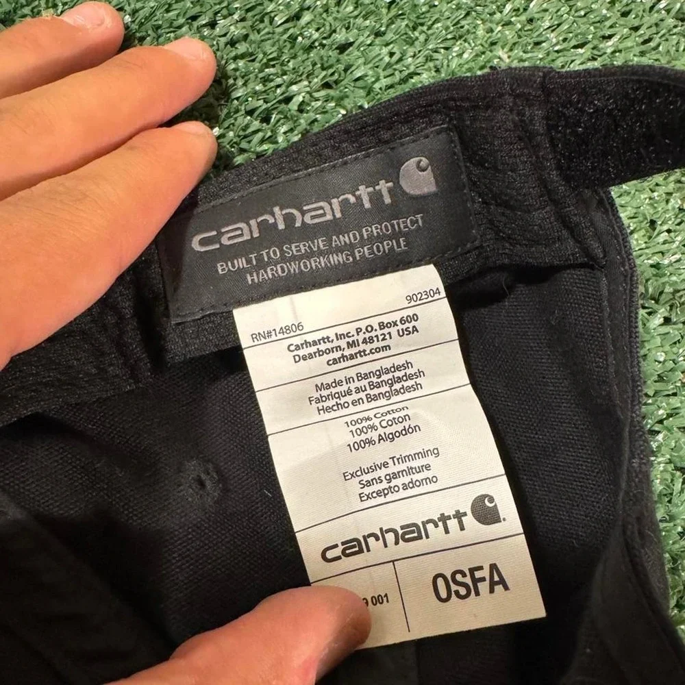 Carhartt black canvas